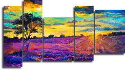 Модульная картина "Яркий пейзаж"