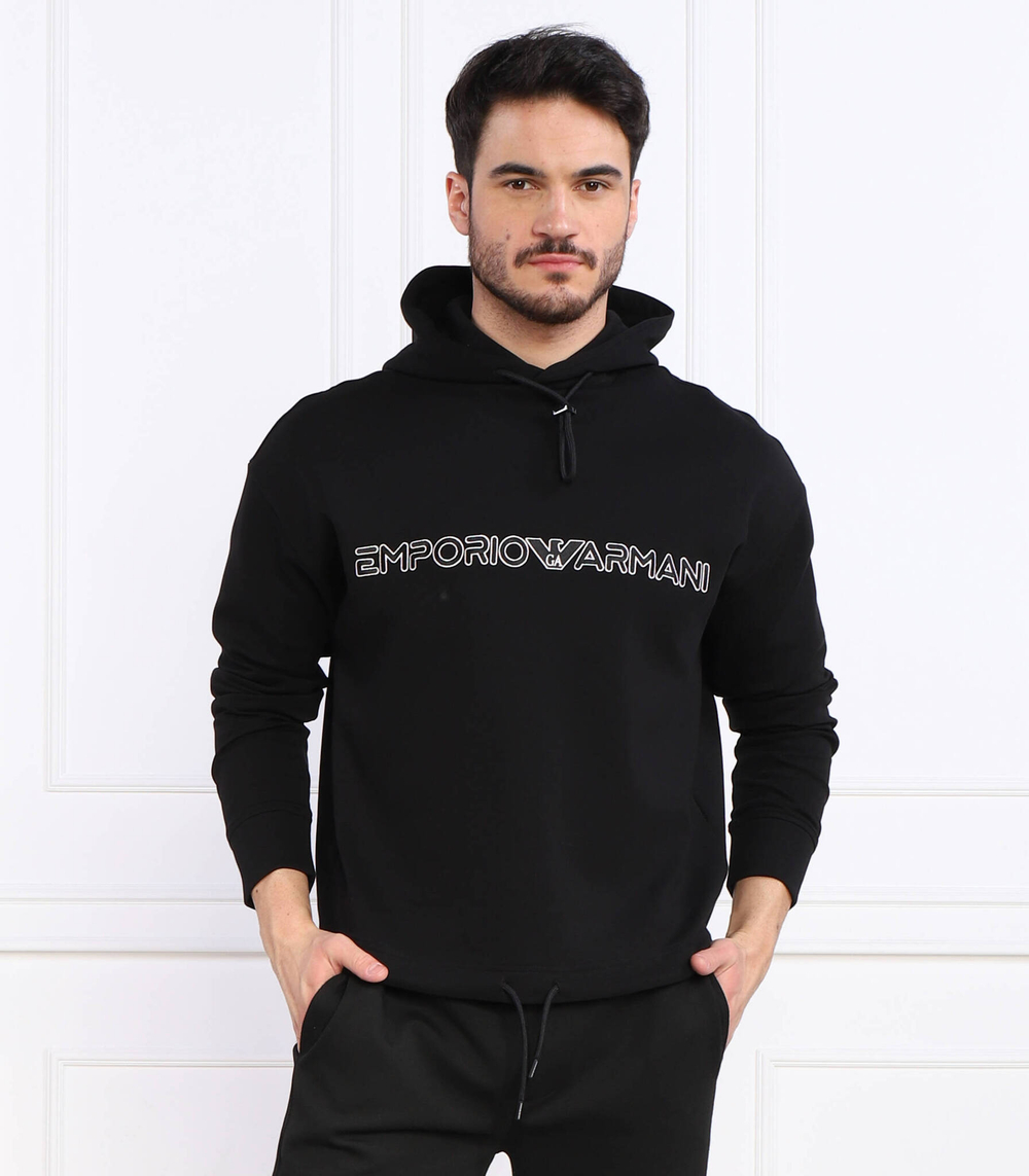 Худи Emporio Armani - черный(3R1MBC 1JHSZ)