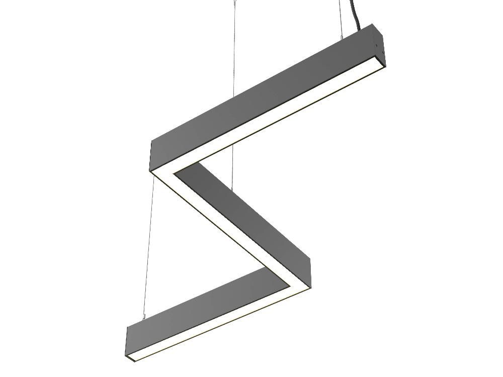 Светильник светодиодный зигзаг FS-TG 30Вт 417х80х1114