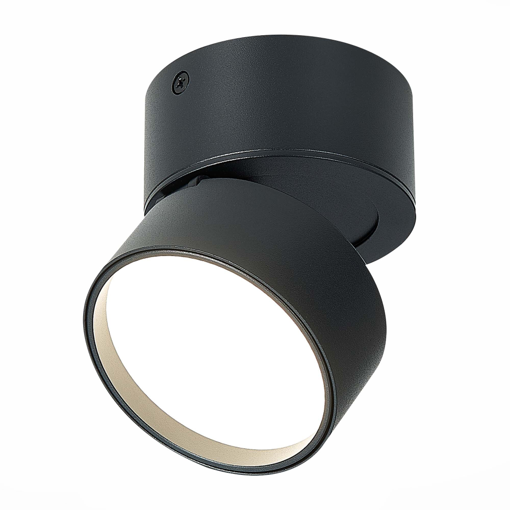 ST651.442.09 Светильник потолочный поворотный Черный LED 1*9W 4000K 720Lm Ra&gt;90 120° IP20 D85xH87 17 Накладные светильники