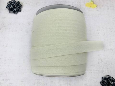 Косая бейка х/б, ш. 1,5 см, бежевый