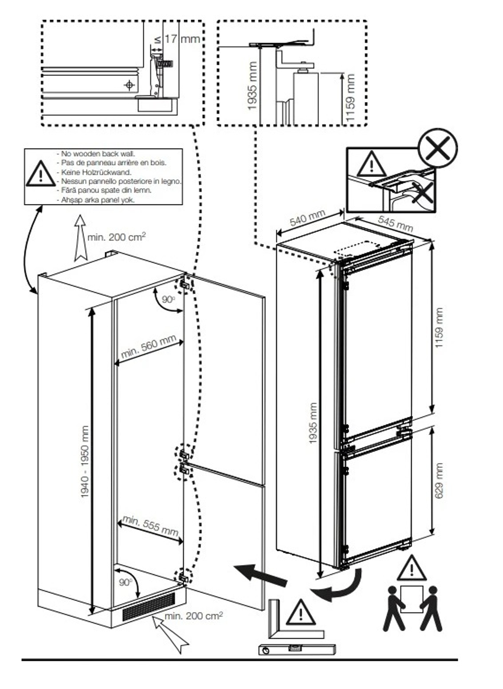 Встраиваемый холодильник Indesit IBH 20
