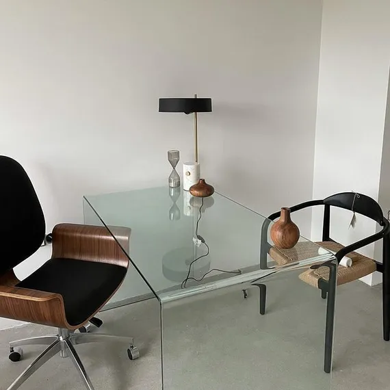 Стеклянный письменный стол Glass 125х70 см