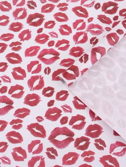 Бумага упаковочная крафт «Поцелуи», 2 листа 50×70 см