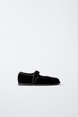 ZARA КЛАССИЧЕСКИЕ БАЛЕТКИ, ЧЕРНЫЙ