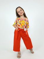 02-95-4 Комплект для девочки (футболка и брюки)