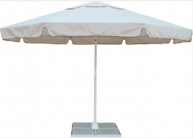 Зонт Митек Ø 4,0 м с воланом (стальной каркас с подставкой, стойка 50мм, 8 спиц 30х15мм, тент OXF 300D) порошковая краска