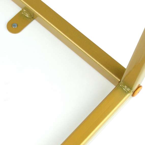 Стол журнальный МеталлАрт М002 белый мрамор/золото