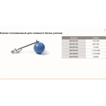 Поплавковый клапан для емкости 11/4"ш*180мм TIM BAF6518S