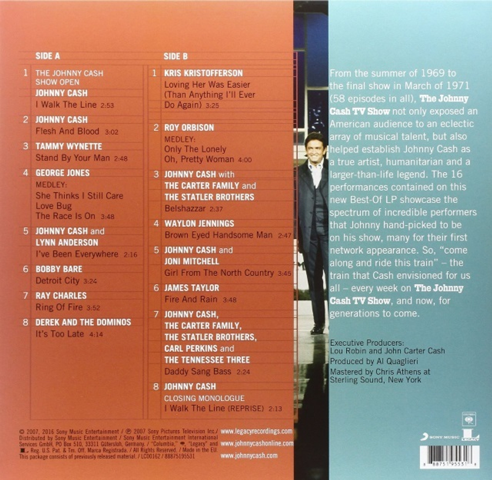Сборник / The Best Of The Johnny Cash TV Show 1969 -1971 (LP)