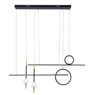Подвесной светодиодный светильник 85W 3000К/4200K/5500К A2610SP-85BK чёрный/золото Polaris Arte Lamp
