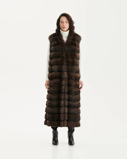 Жилет из меха соболя