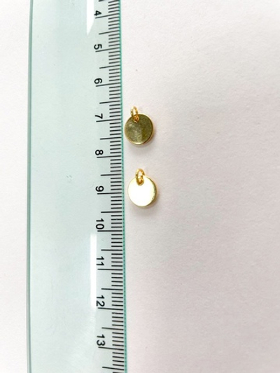 0707-3 Подвеска "Монета" 8мм, позолота