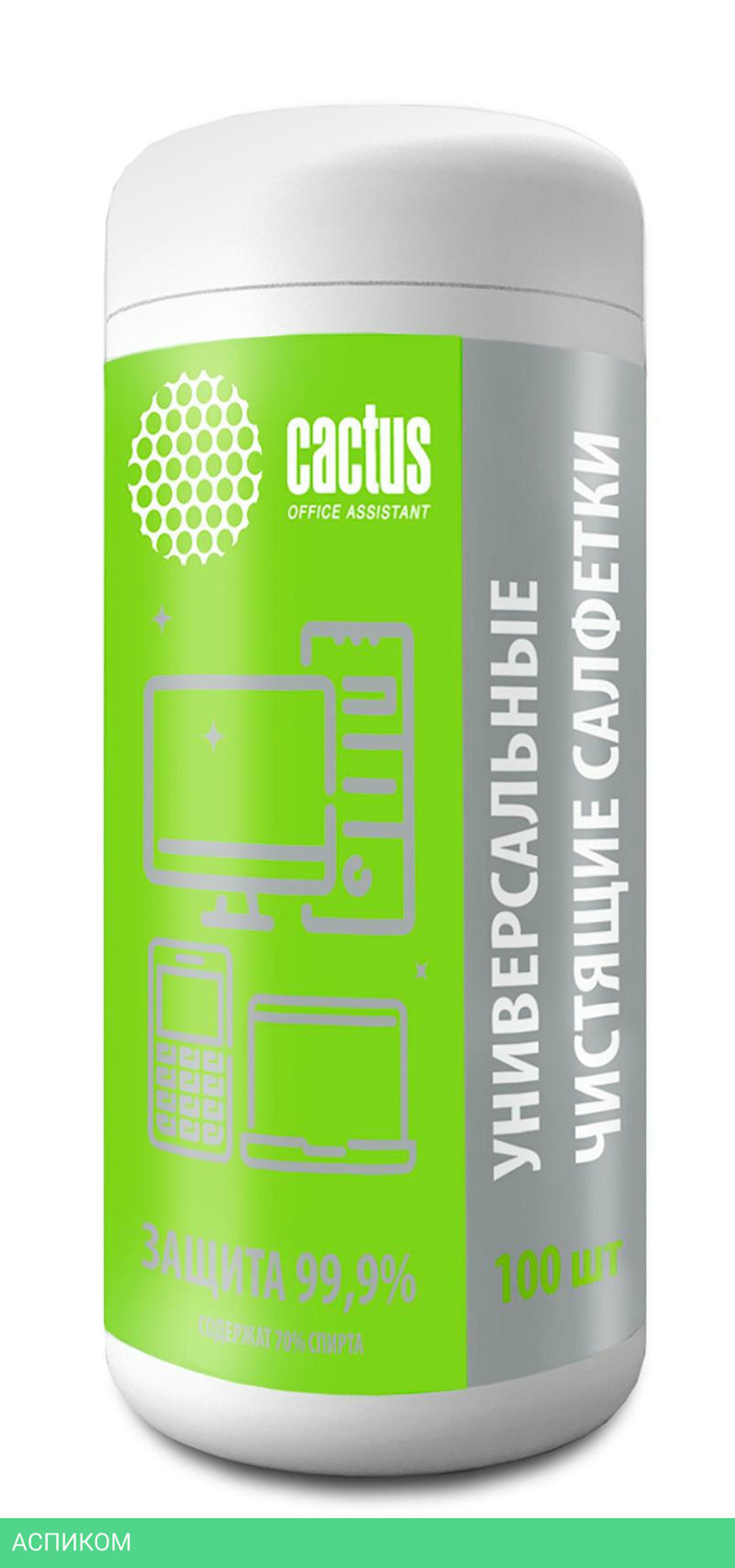 Салфетки для ухода за электроникой Cactus CS-ASC100 100 шт