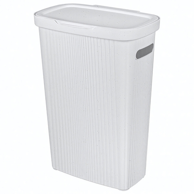 Корзина для белья "velvet", 450*290*630мм, 45л (светло-серый флэк)