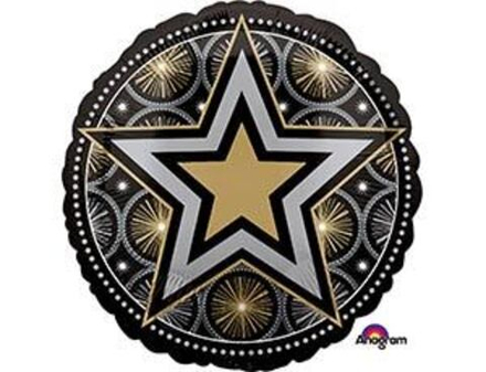А 18" Звезда на черном блеск S55