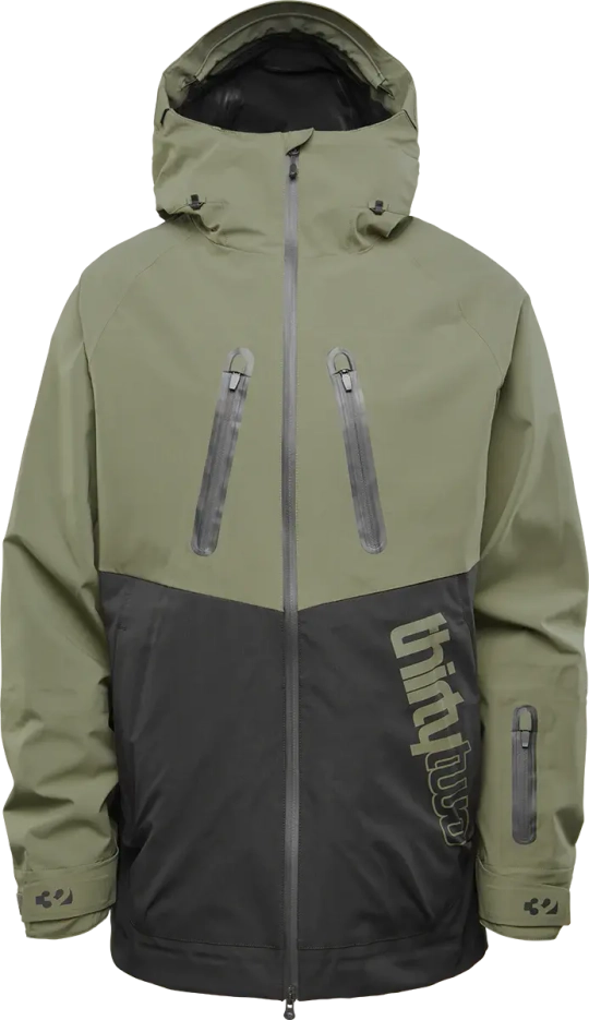 THIRTYTWO КУРТКА TM-3, ЧЕРНЫЙ/ОЛИВКОВЫЙ