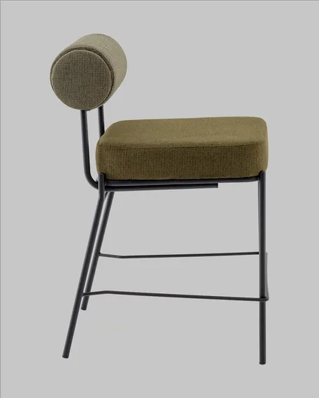 Полубарный стул Roller зелёный