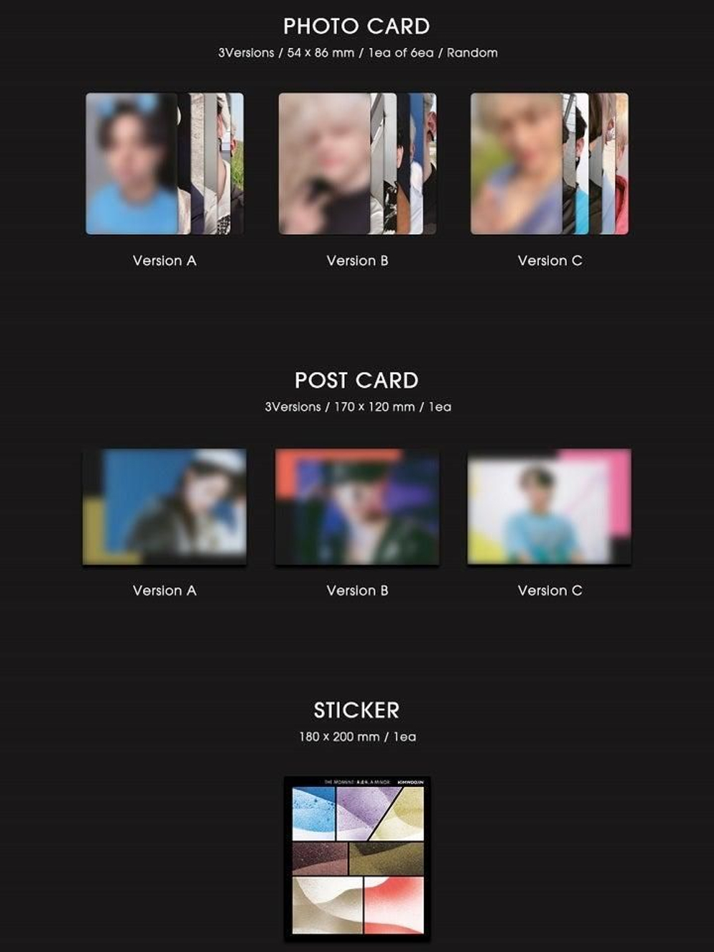 Альбом KIM WOOJIN - The moment : , A MINOR. 1st Mini Album RANDOM Version