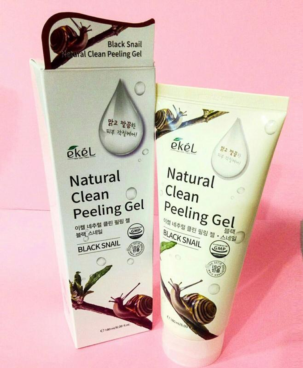 Ekel. Пилинг для лица с экстрактом черной улитки Black Snail Natural Clean Peeling Gel