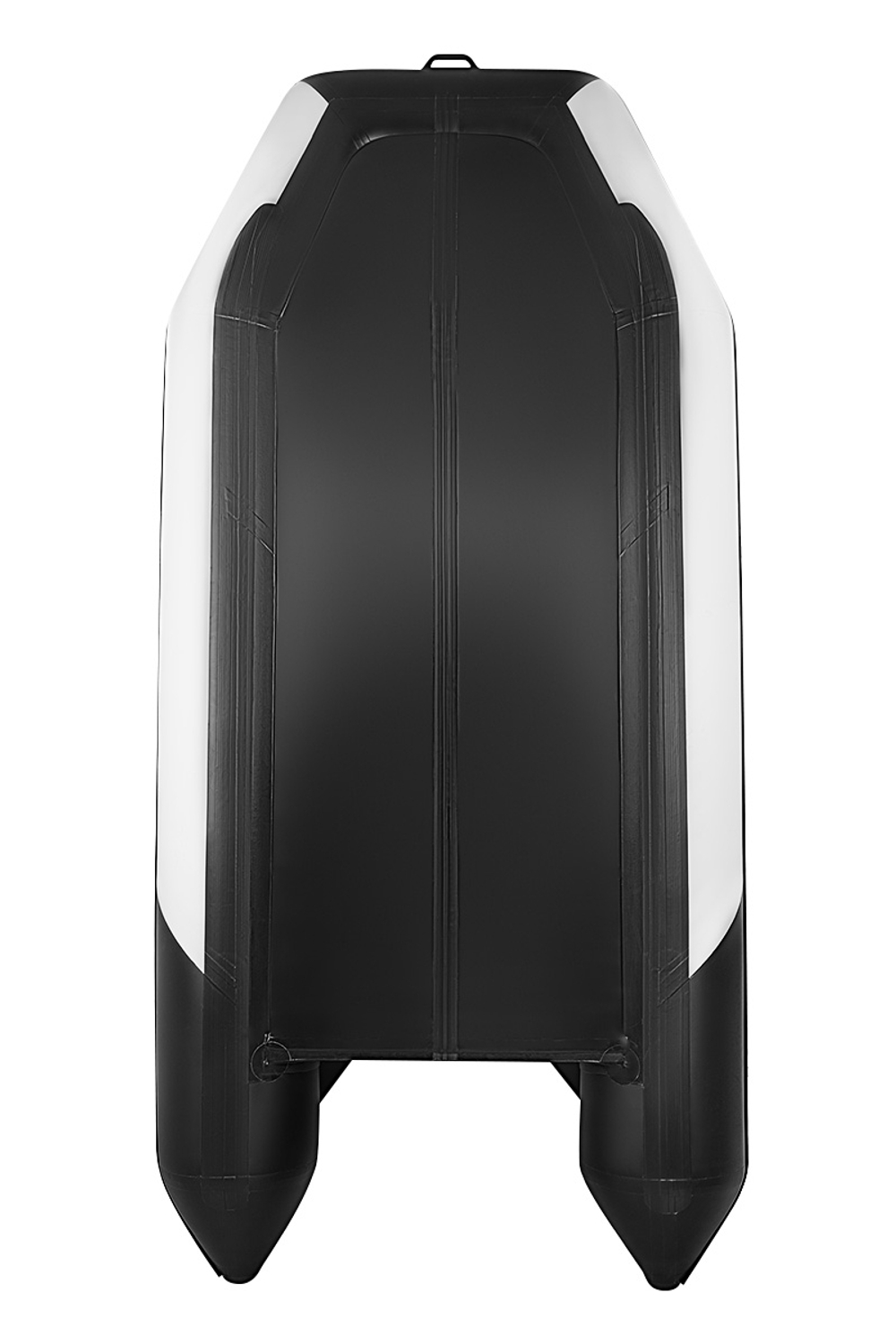 Броня-340 СК слань+киль белый-черный (Лодка ПВХ под мотор с усилением)