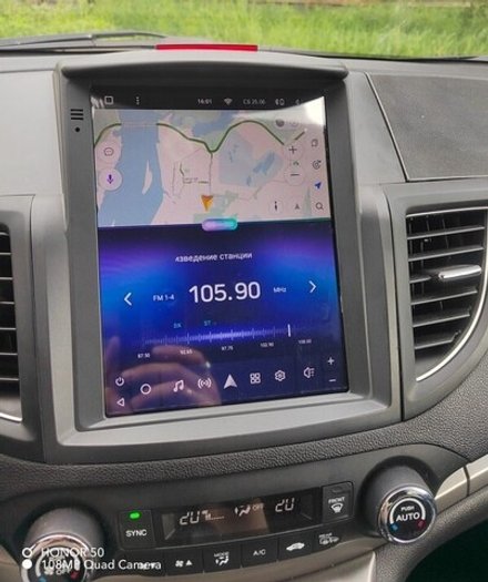 Магнитола для Honda CR-V 4 2012-2016 - Teyes TPRO 2 экран 9.7" в стиле "Тесла" на Android 10, ТОП процессор, 4G SIM-слот