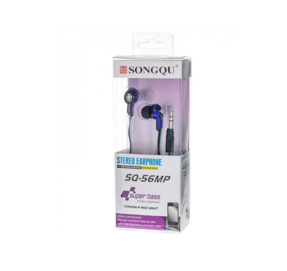 Наушники проводные Songqu SQ-56MP Black/blue