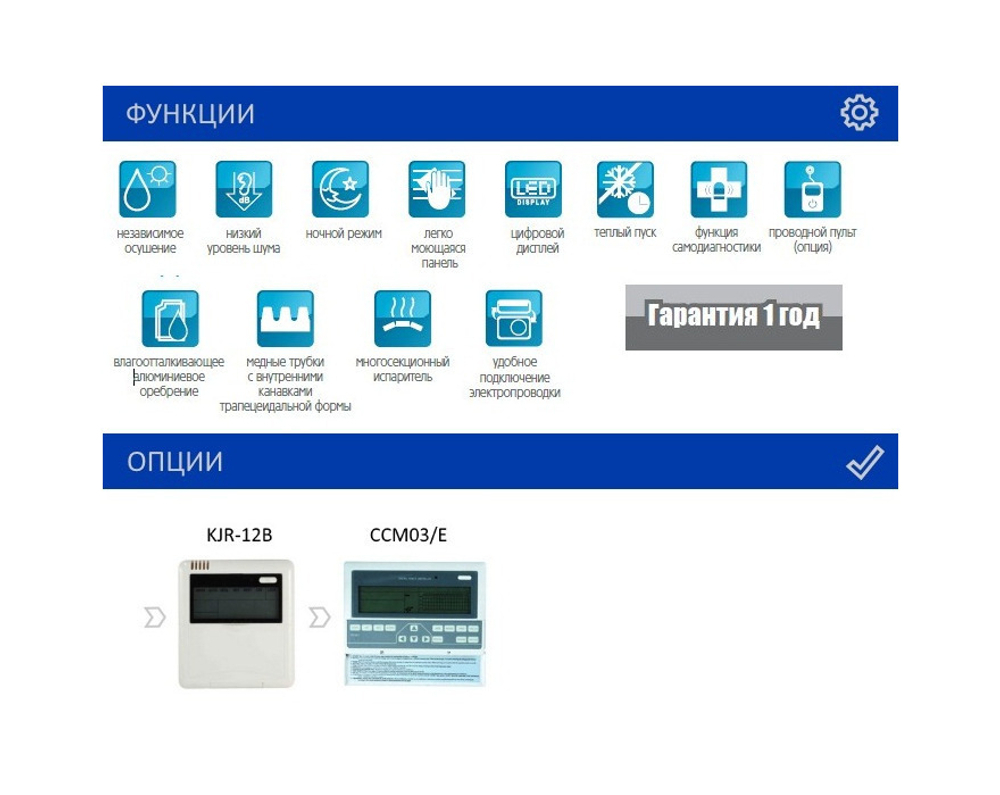 Настенный фанкойл R3 MDV MDKG-250R3