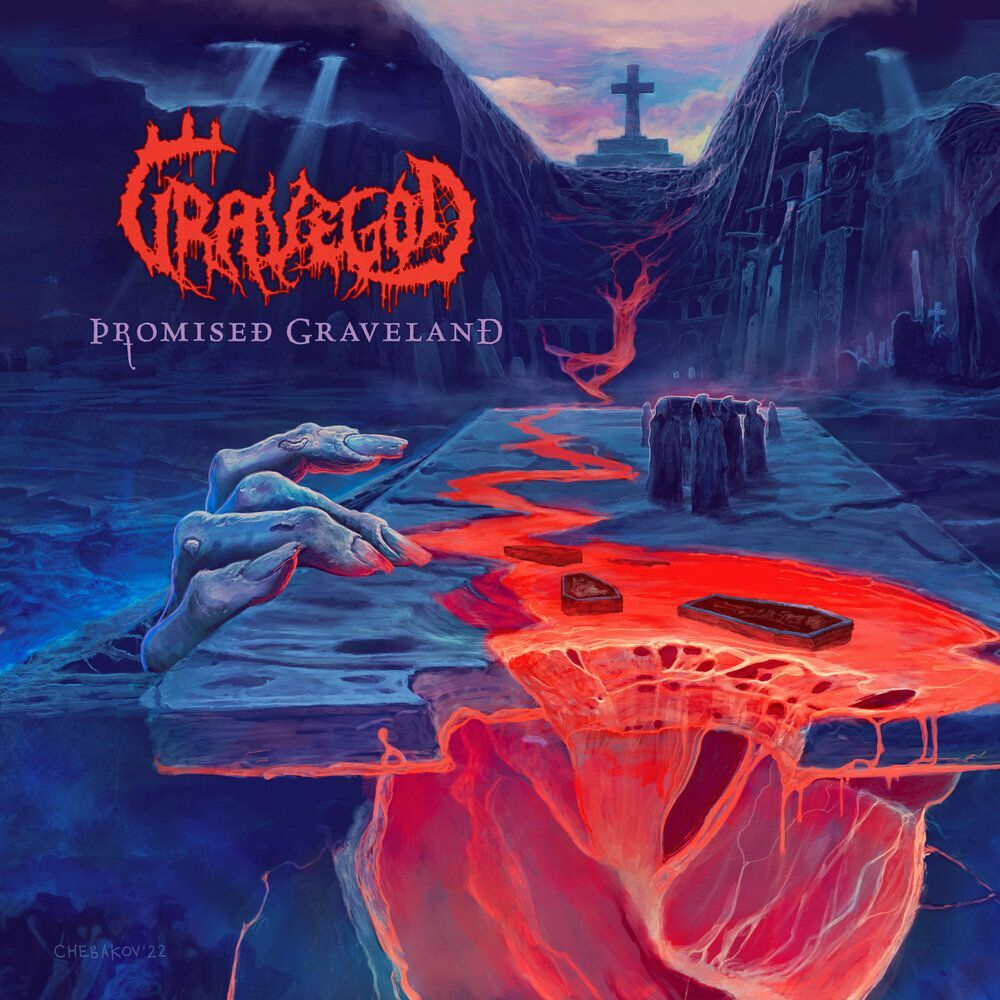 GRAVEGOD - Promised Graveland, чёрная виниловая пластинка, death metal