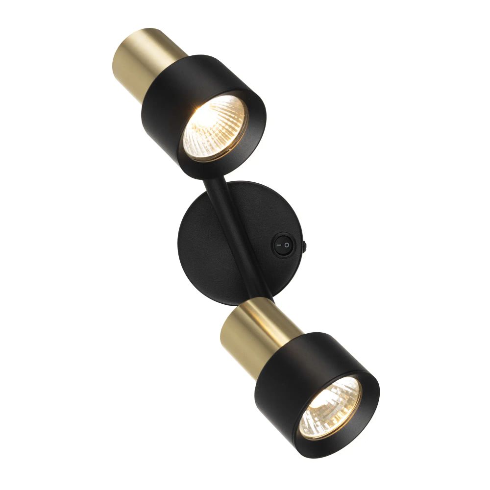 Citilux SAT CL505621 Спот поворотный с выключателем Чёрный+Золото