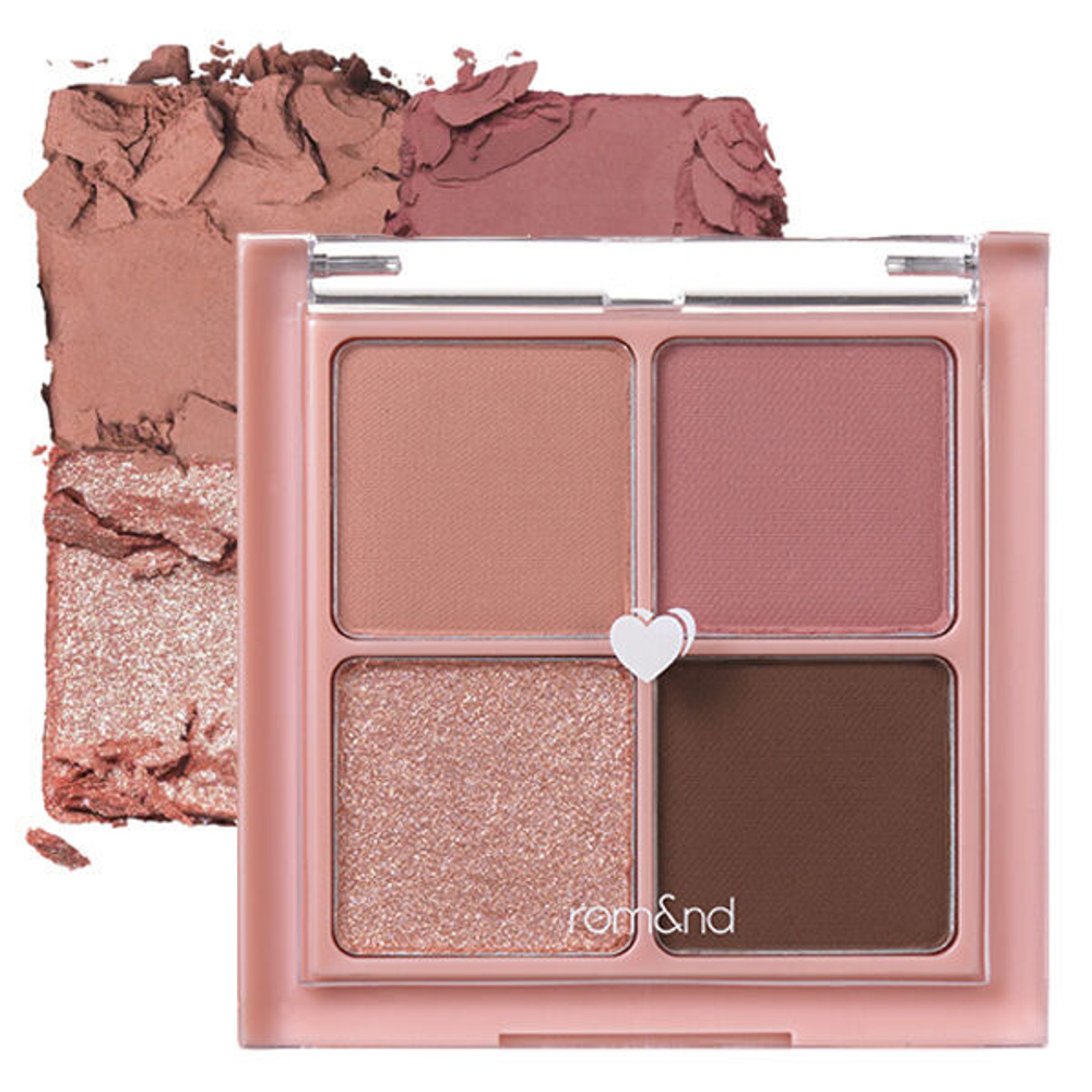 Компактная палетка теней для век Rom&Nd Better Than Eyes #02 Dry Rose, 6.5гр