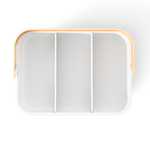 Органайзер bellwood, 37х27 см, белый/натуральное дерево