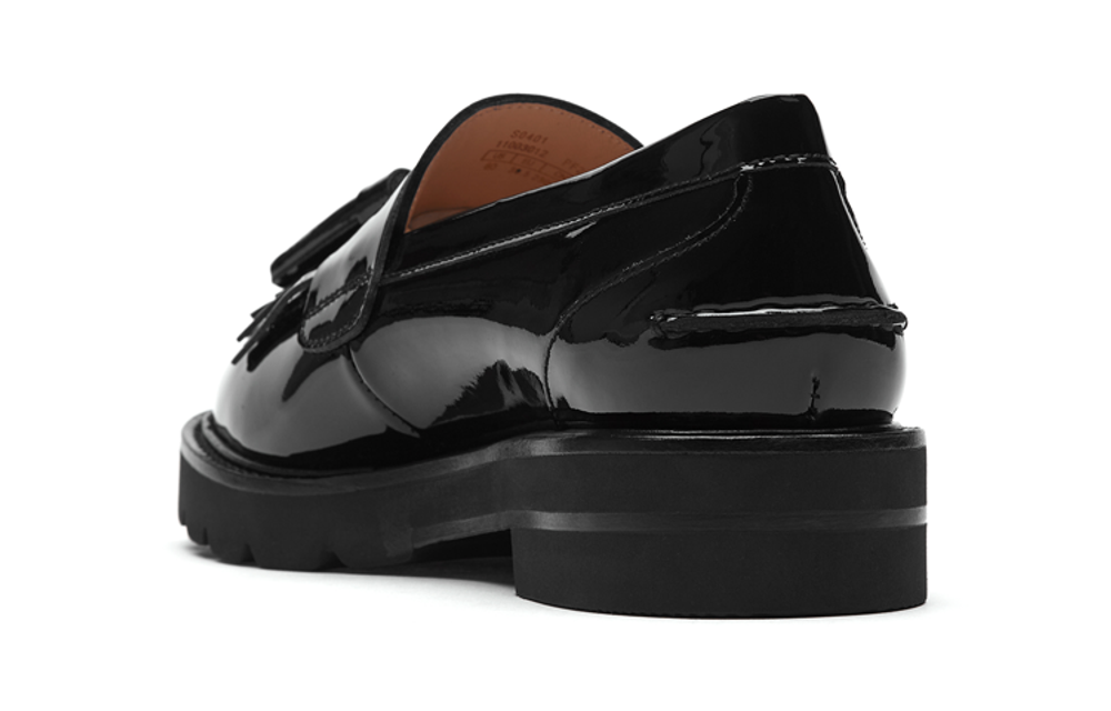 stuart weitzman Parker Patent-leather Loafers