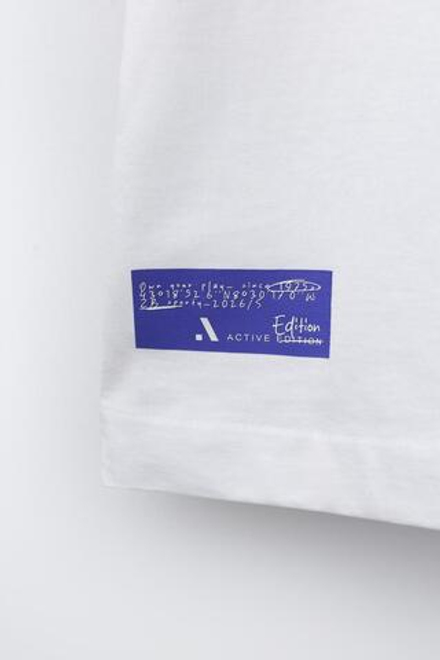 ZARA СПОРТИВНАЯ ФУТБОЛКА С КАРМАНОМ, БЕЛЫЙ