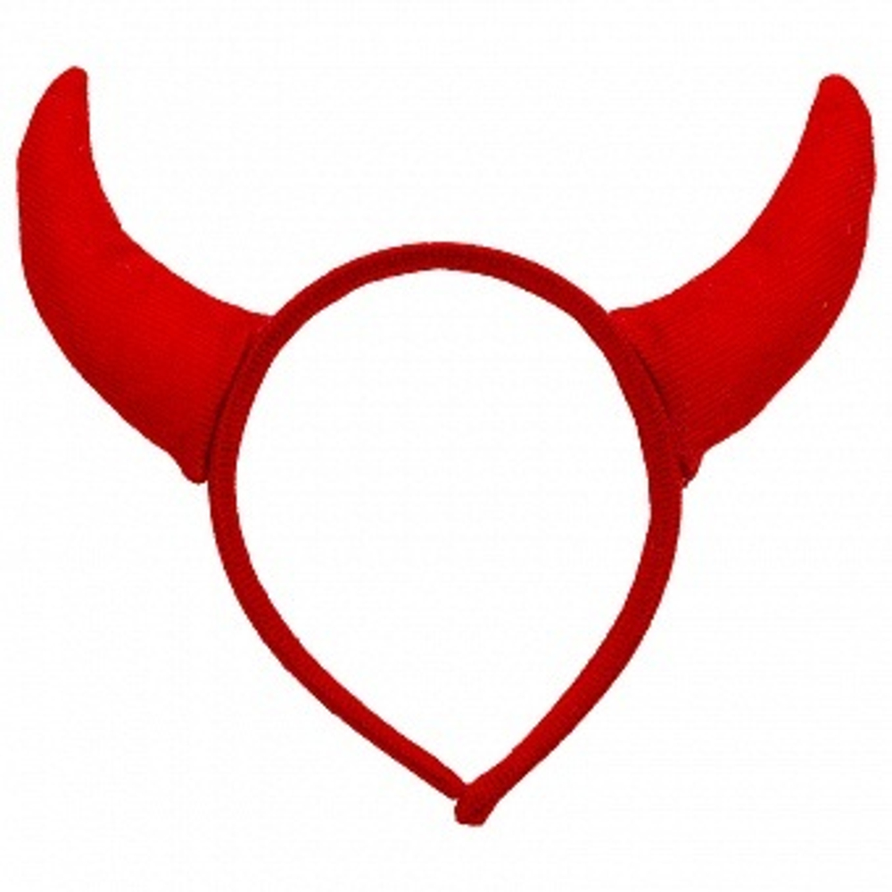 Ободок Рожки Чертенка Красный