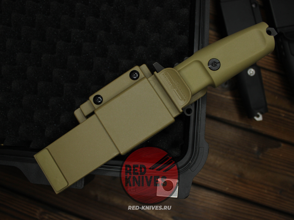 Нож Extrema Ratio Fulcrum C F/P А+++ V.2026 - пустынная рукоять, черный камо клинок