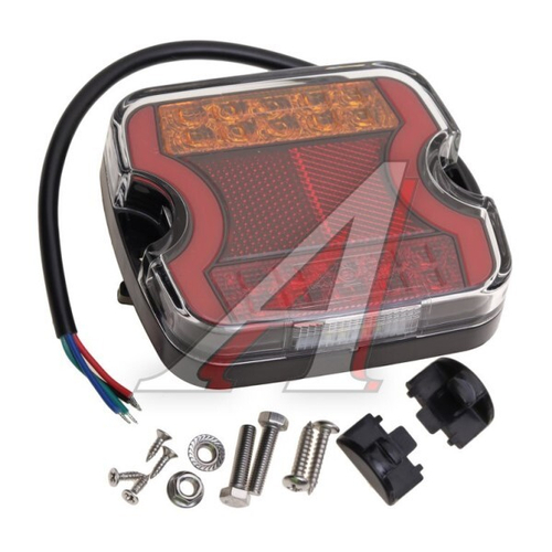 Фонарь задний для прицепа (светодиод. квадрат) (MEGAPOWER)