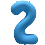 Шар фольгированный Цифра 2 101 см (Голубой)