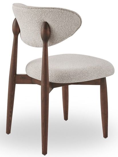 Cтул Comfy 4 бежевая ткань, ножки орех