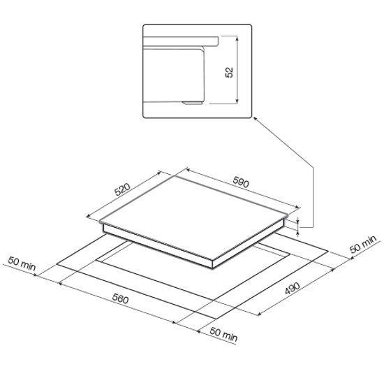 Электрическая варочная панель GRAUDE EK 60.2 WF