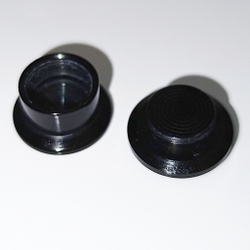 Акриловые плаги "Черный кот" (диаметр 4 мм) 1 штука, для пирсинга ушей
