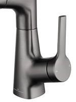 Смеситель для раковины с выдвижным изливом WONZON & WOGHAND, Темный графит (WW-121B108-BGG)