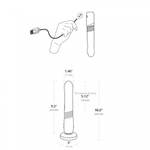 Фрикционный и вибрирующий фаллоимитатор Gravity Lovense (с управлением через приложение)