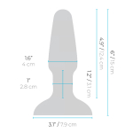 Оранжевая анальная пробка с эффектом римминга 15см b-Vibe Rimming Plug BV-001-ORG