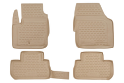 Коврики Standard, в салон LAND ROVER Freelander 2007-01/2013, 4 шт. (полиуретан, бежевые) Element.NLC.28.02.212
