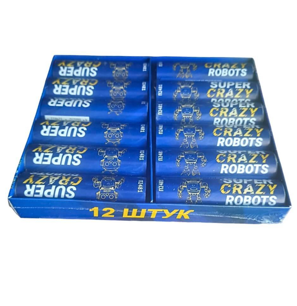 Петарды П2481 'Super Crazy Robots' — 12 штук, купить в Пензе