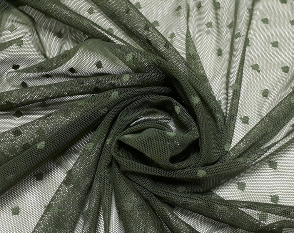 Эластичная сетка (мушки 5 мм), хаки, (Арт: ESМ-9348)