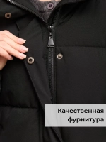 Куртка зимняя удлиненная с капюшоном