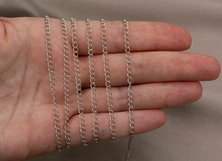 Цепочка удлинитель 2,4мм (1 метр), сталь