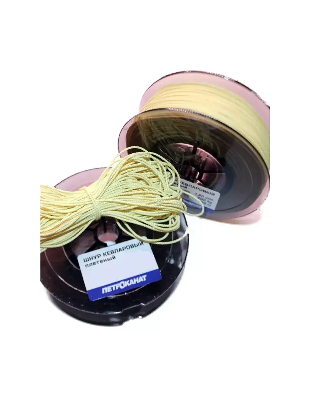Шнур плетеный кевларовый 3,2 мм, тест 600 кг, 100 м, бобина